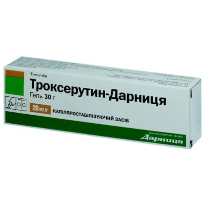 Світлина Троксерутин-Дарниця гель 20 мг/г 30г